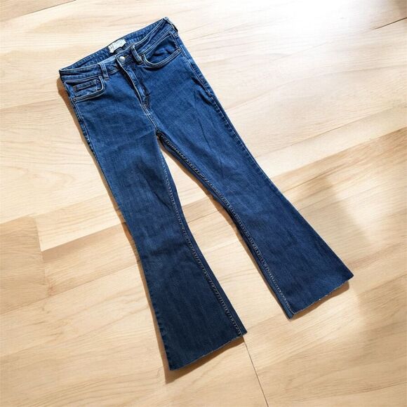 Free People Dark High Waisted Flare Leg Jeans 28” - Picture 1 of 9